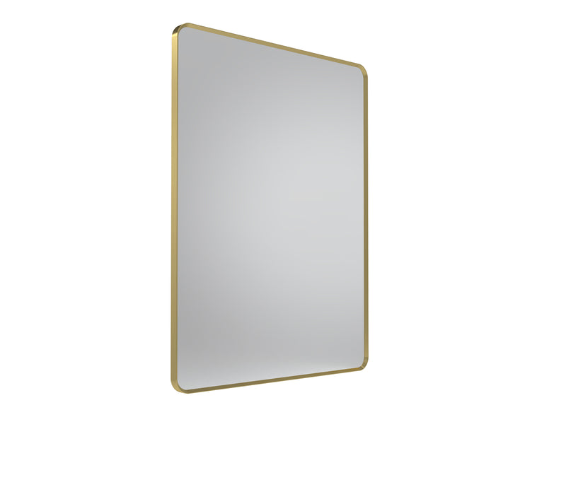 Tavistock Verge 600mm Rectangular Mirror - Brushed Brass