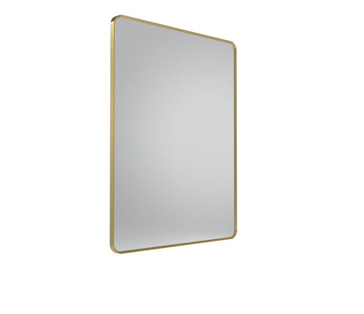 Tavistock Verge 600mm Rectangular Mirror - Brushed Brass