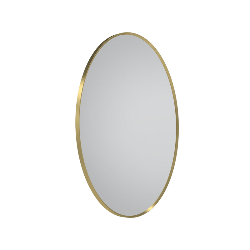Tavistock Verge 500mm Oval Mirror - Brushed Brass