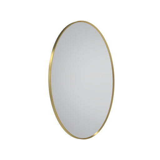 Tavistock Verge 500mm Oval Mirror - Brushed Brass