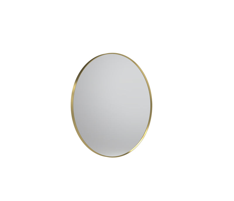 Tavistock Verge 600mm Circular Mirror - Brushed Brass