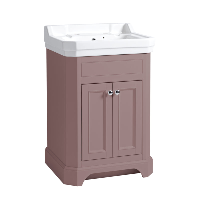 Tavistock Vitoria 600mm Freestanding Unit - Matt Suede Pink