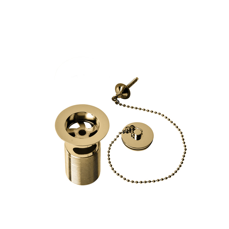 Tavistock Plug and Chain Basin Waste - Brushed Brass