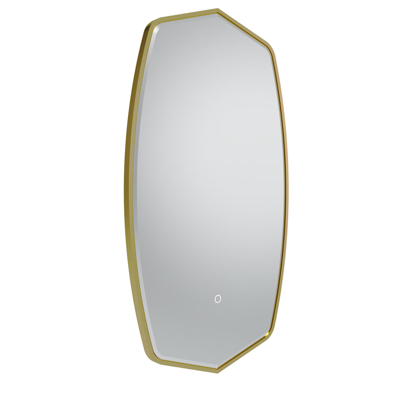 Tavistock Oxygen 450mm Illuminated Traditional Mirror - Brushed Brass
