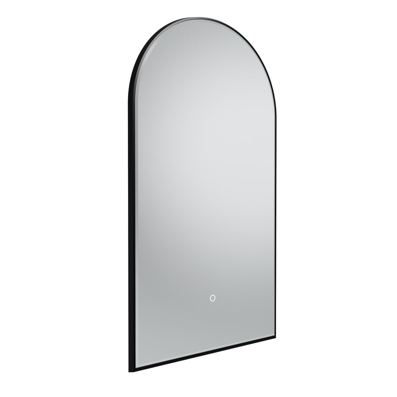 Tavistock Oxygen 500mm Illuminated Arch Mirror - Black