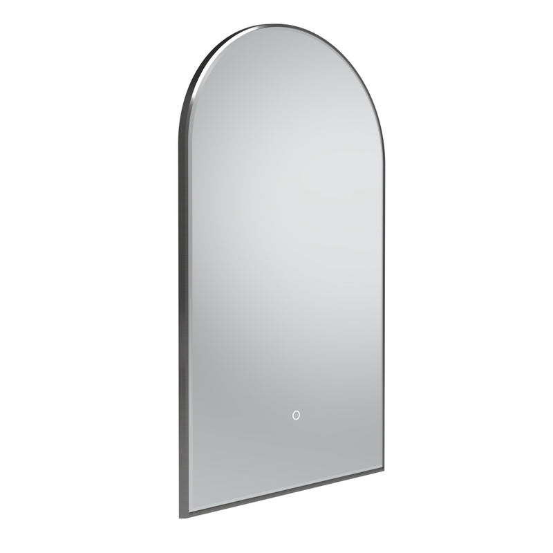 Tavistock Oxygen 500mm Illuminated Arch Mirror - Gunmetal