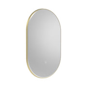 Tavistock Oxygen 500mm Pill Illuminated Mirror - Brushed Brass