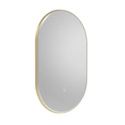 Tavistock Oxygen 500mm Pill Illuminated Mirror - Brushed Brass