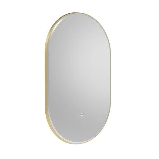 Tavistock Oxygen 500mm Pill Illuminated Mirror - Brushed Brass