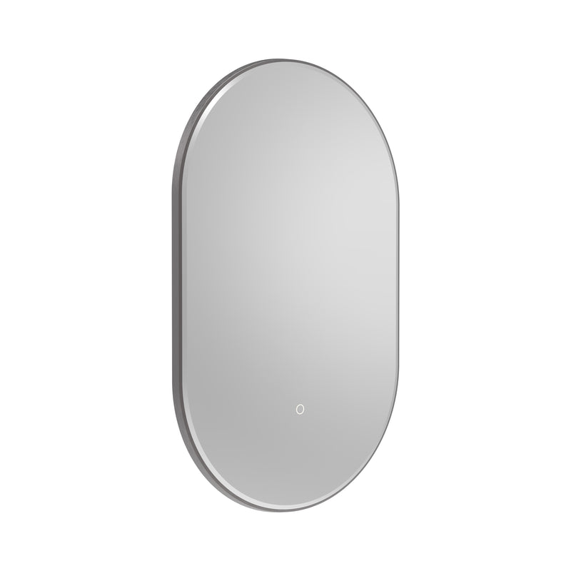 Tavistock Oxygen 500mm Illuminated Pill Mirror - Gunmetal
