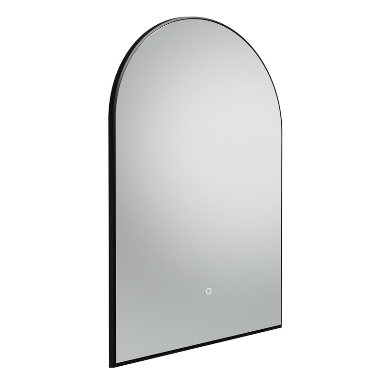 Tavistock Oxygen 600mm Illuminated Arch Mirror - Black