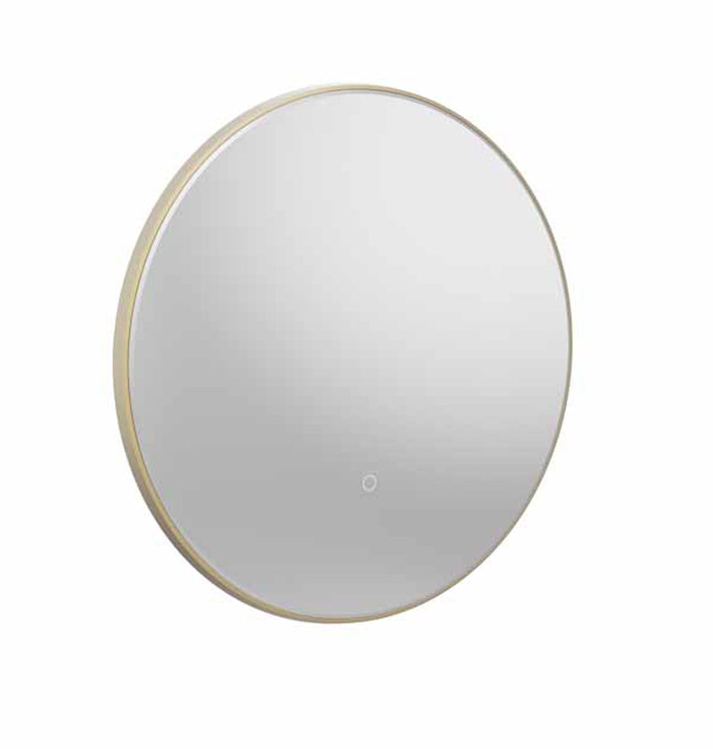 Tavistock Oxygen 600mm Illuminated Circular Mirror - Brushed Brass