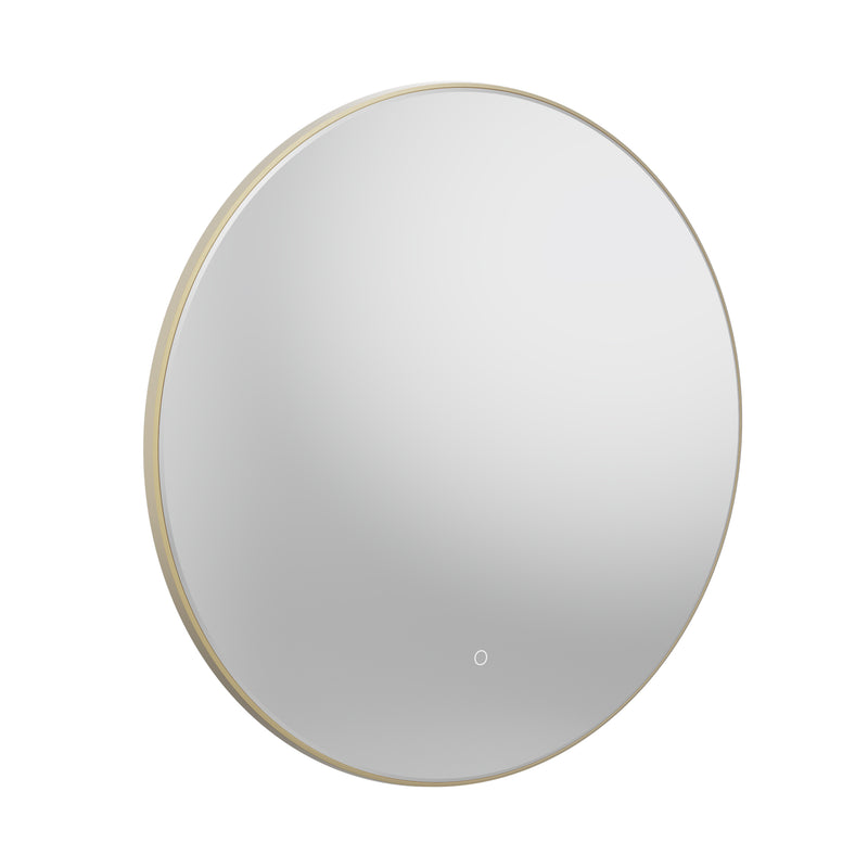 Tavistock Oxygen 800mm Illuminated Circular Mirror - Brushed Brass