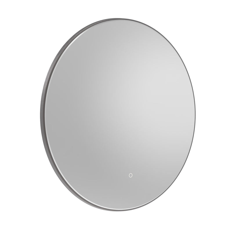 Tavistock Oxygen 800mm Illuminated Circular Mirror - Gunmetal