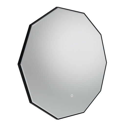 Tavistock Oxygen 800mm Illuminated Decagon Mirror - Black