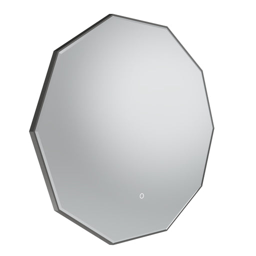 Tavistock Oxygen 800mm Illuminated Decagon Mirror - Gunmetal