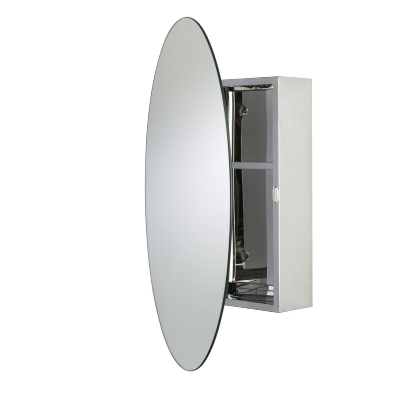 Tay Single Door Mirrored Cabinet 425x330mm