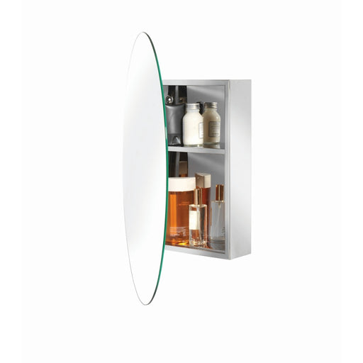 Tay Single Door Mirrored Cabinet 425x330mm - view 2