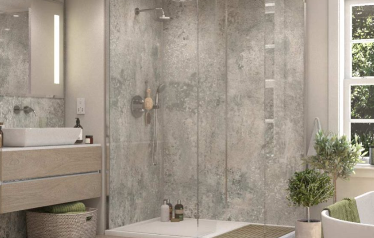 Selkie Textured Concrete Square Edge MDF Wall Panel