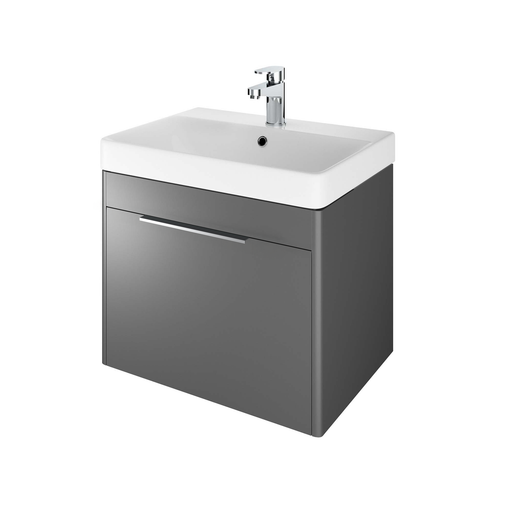 The White Space Americana 600mm wall hung vanity unit in Matt Anthracite Grey