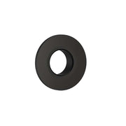 The White Space basin overflow cover matt black