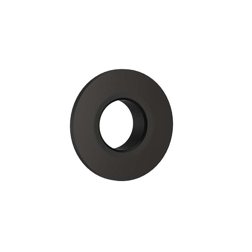 The White Space basin overflow cover matt black