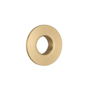 The White Space basin overflow cover brushed brass