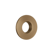 The White Space basin overflow cover brushed bronze