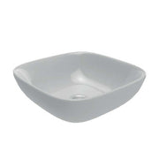 The White Space Capella countertop basin bowl in white