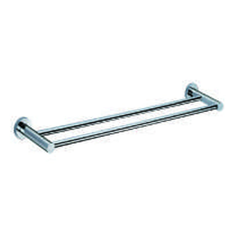 The White Space Capita double towel rail in chrome