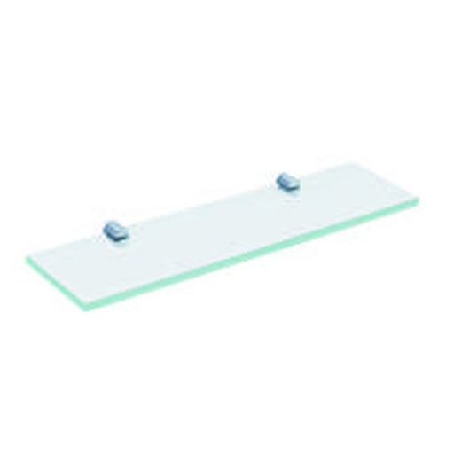 The White Space Capita glass shelf in chrome