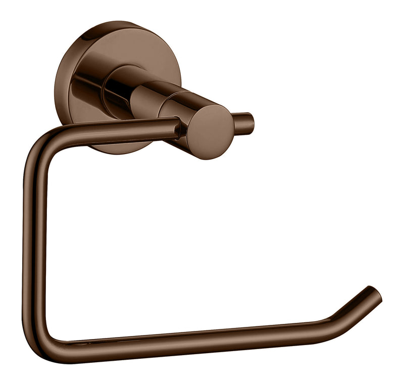 The White Space Capita toilet roll holder in brushed bronze