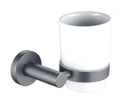The White Space Capita tumbler and holder in gunmetal