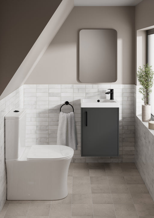 The White Space Choice cloakroom basin in white