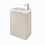 The White Space Choice 465mm cloakroom unit in Portland Stone