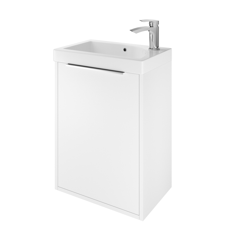 The White Space Choice 465mm cloakroom unit in White
