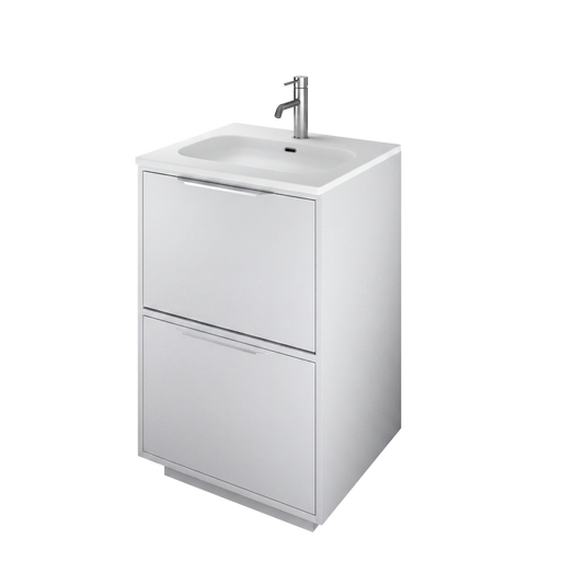 The White Space Choice 500mm floorstanding vanity unit in White