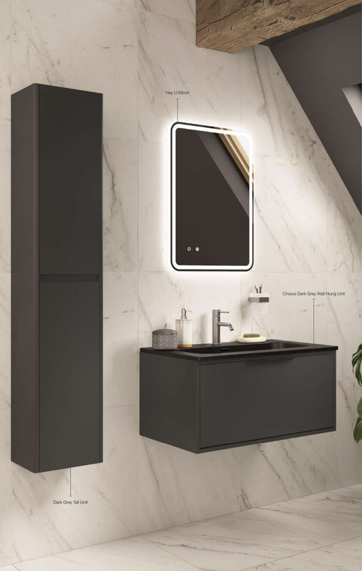 The White Space Choice furniture in Dark Grey