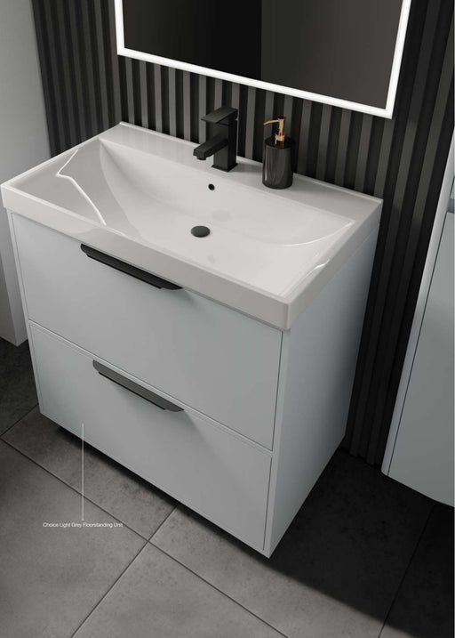 The White Space Choice furniture in Light Grey