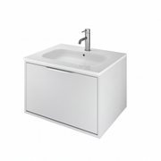 The White Space Choice 500mm wall hung vanity unit in White