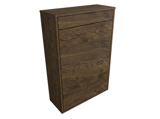The White Space Choice 600mm WC unit in Tobacco Oak