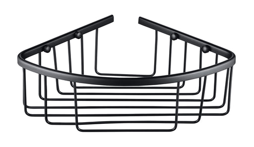 The White Space Corner Shower Basket – Black