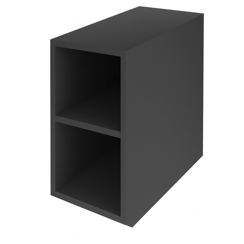 The White Space Custom Choice 200mm shelf unit in Dark Grey