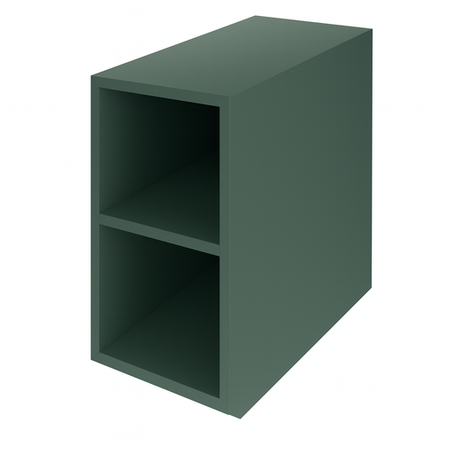 The White Space Custom Choice 200mm shelf unit in Dark Sage Green