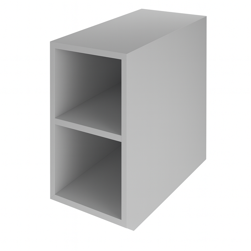 The White Space Custom Choice 200mm shelf unit in Light Grey
