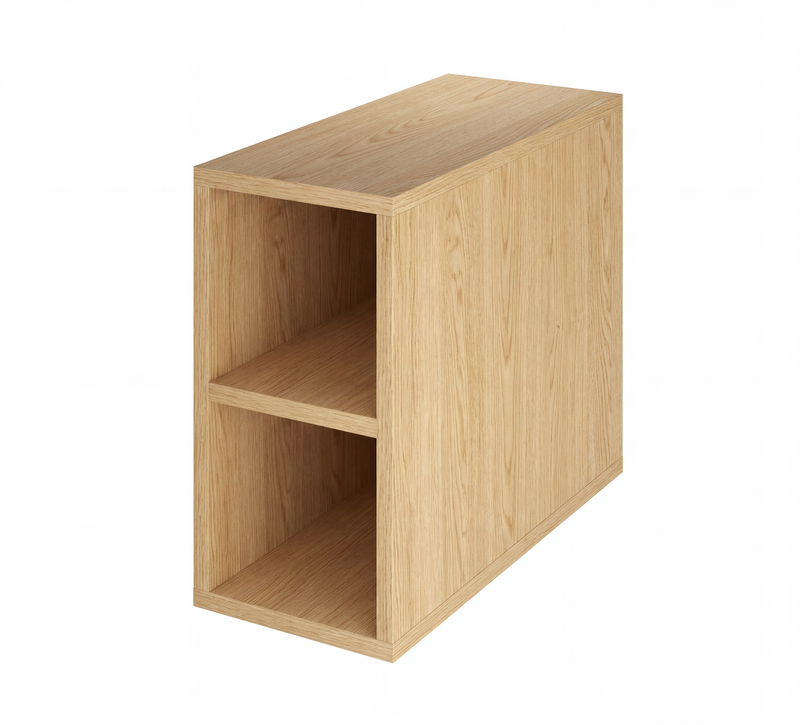 The White Space Custom Choice 200mm shelf unit in Light Oak