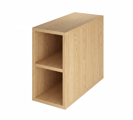 The White Space Custom Choice 200mm shelf unit in Light Oak