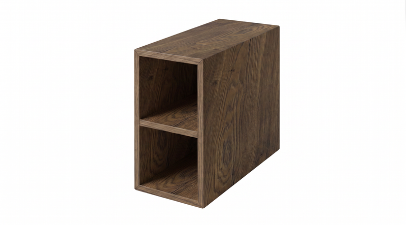 The White Space Custom Choice 200mm shelf unit in Tobacco Oak