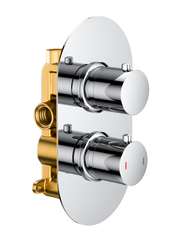 The White Space DC Lozenge Valve Shower Kit – Wall fixed head / Chrome
