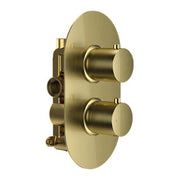 The White Space DC Lozenge Valve Shower Kit – Wall fixed head / Brushed Brass